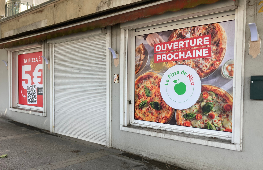 Photo de stickers vitrine